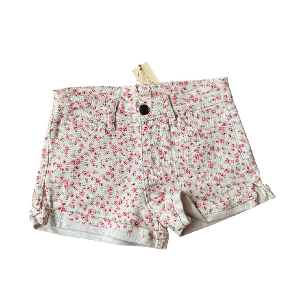 Copper Key Pink Floral Kids Shorts
